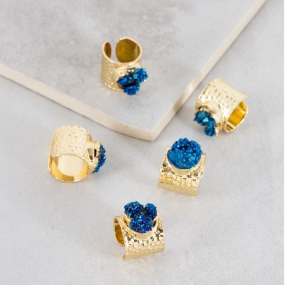 Druzy Cigar Ring
